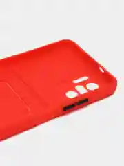 Красный чехол XIAOMI POCO M5S / Redmi Note 10 / NOTE 10s  для пластиковой карточки , защита камеры