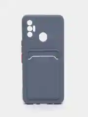 Серый чехол с отделением для пластиковой карточки TECNO SPARK 7
