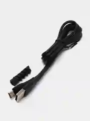 Черный кабель, провод зарядный для Android и iPhone, Micro-USB, Type-C, Lightning