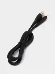 Черный кабель, провод зарядный для Android и iPhone, Micro-USB, Type-C, Lightning