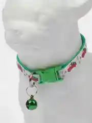 Салатовый ошейник с колокольчиком, для собак и кошек