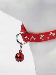 Алый ошейник с колокольчиком, для собак и кошек