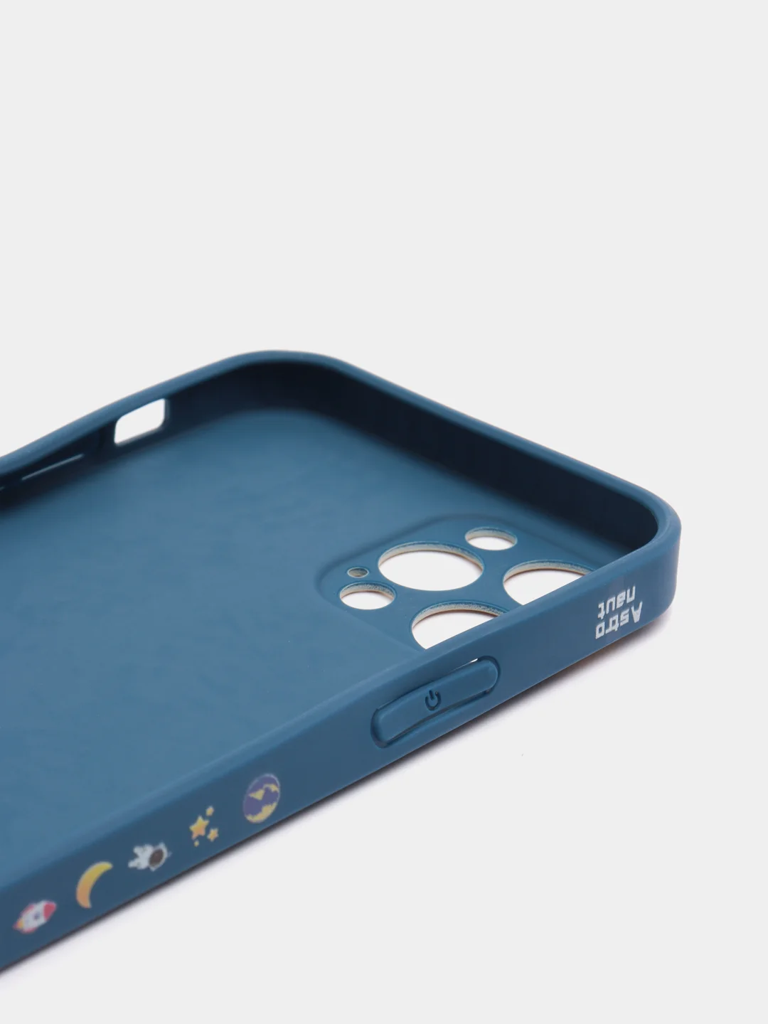 Темно-синий чехол "Космонавт" для iPhone, на айфон 11 12 13 XR Pro mini X XS 7/8/se