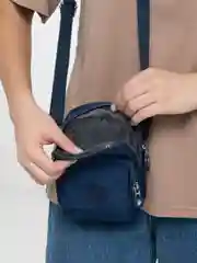 Голубой женская сумка для телефона