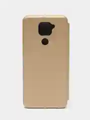 Золотой чехол книжка Xiaomi Redmi Note 9 / Redmi 10X