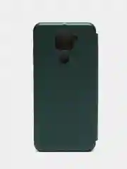 Зеленый чехол книжка Xiaomi Redmi Note 9 / Redmi 10X