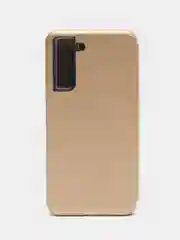 Золотой чехол-книжка для Samsung Galaxy S21 FE