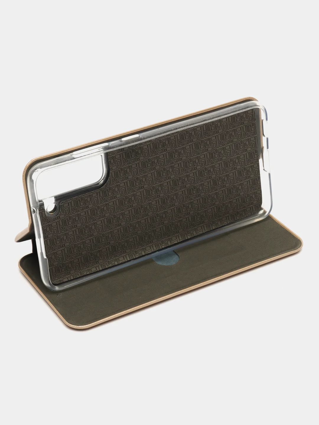 Золотой чехол-книжка для Samsung Galaxy S21 FE