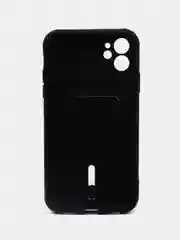Черный чехол с карманом для карт для iPhone (Айфон) 11