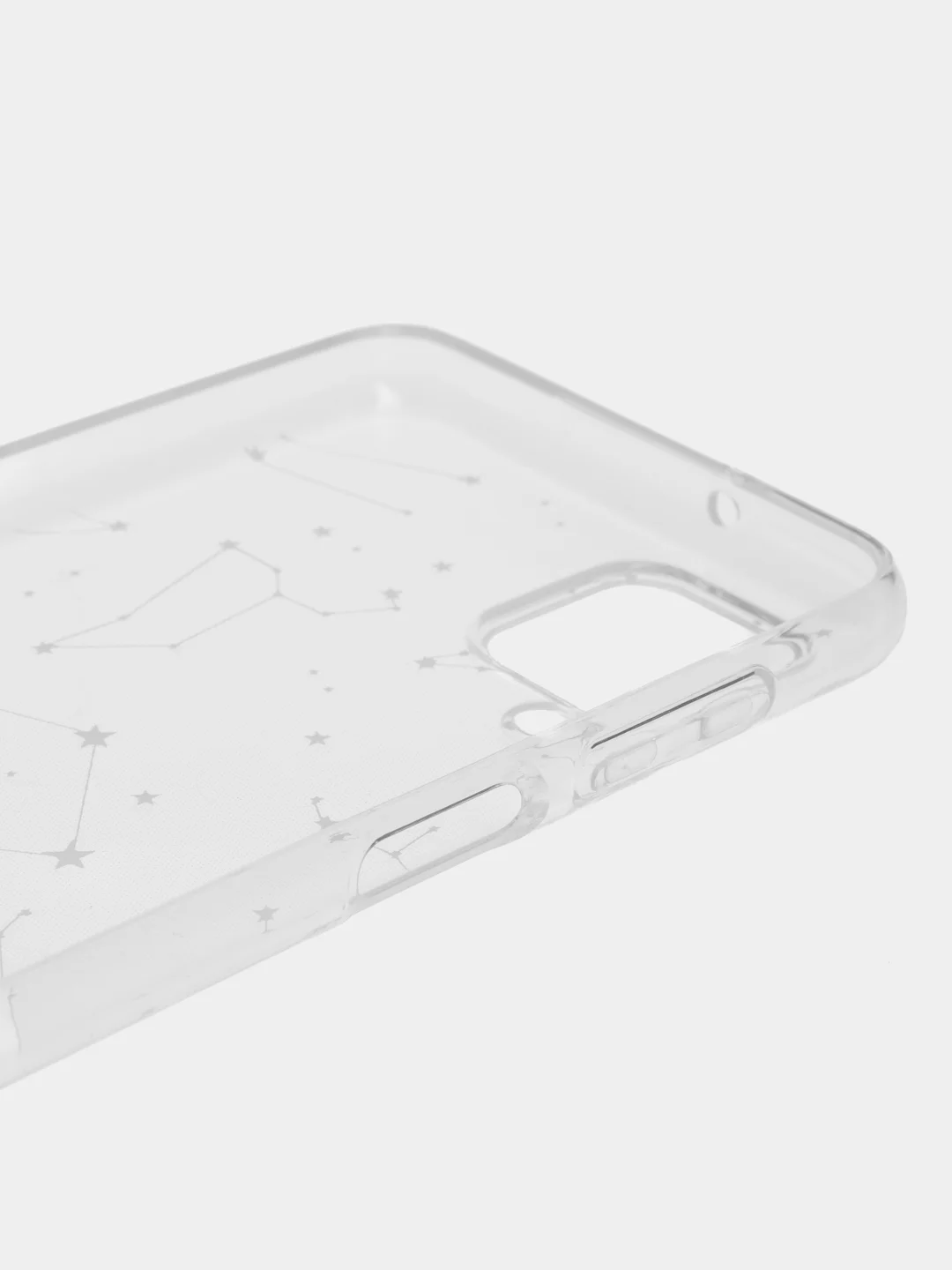 Прозрачный чехол на Samsung Galaxy A12/M12 / Самсунг А12/М12 прозрачный, с рисунком, защита камеры