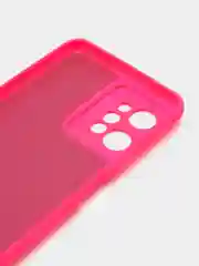 Фуксия чехол для REALME C31 с защитой камеры и бархатом внутри