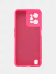 Фуксия чехол для REALME C31 с защитой камеры и бархатом внутри
