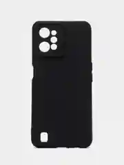 Черный чехол для REALME C31 с защитой камеры и бархатом внутри