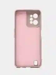 Кремовый чехол для REALME C31 с защитой камеры и бархатом внутри