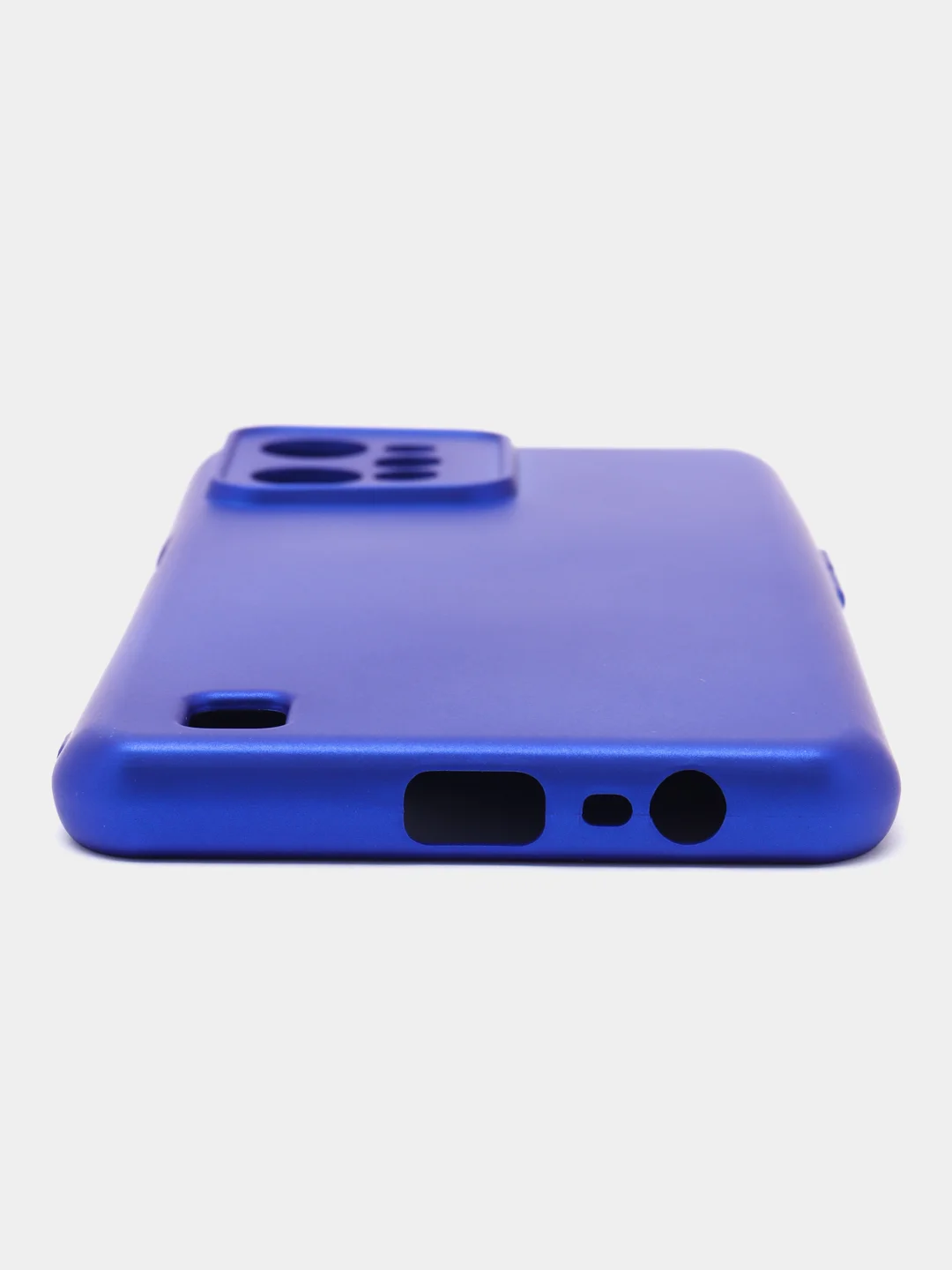 Синий чехол для REALME C31 с защитой камеры и бархатом внутри