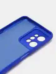 Синий чехол для REALME C31 с защитой камеры и бархатом внутри