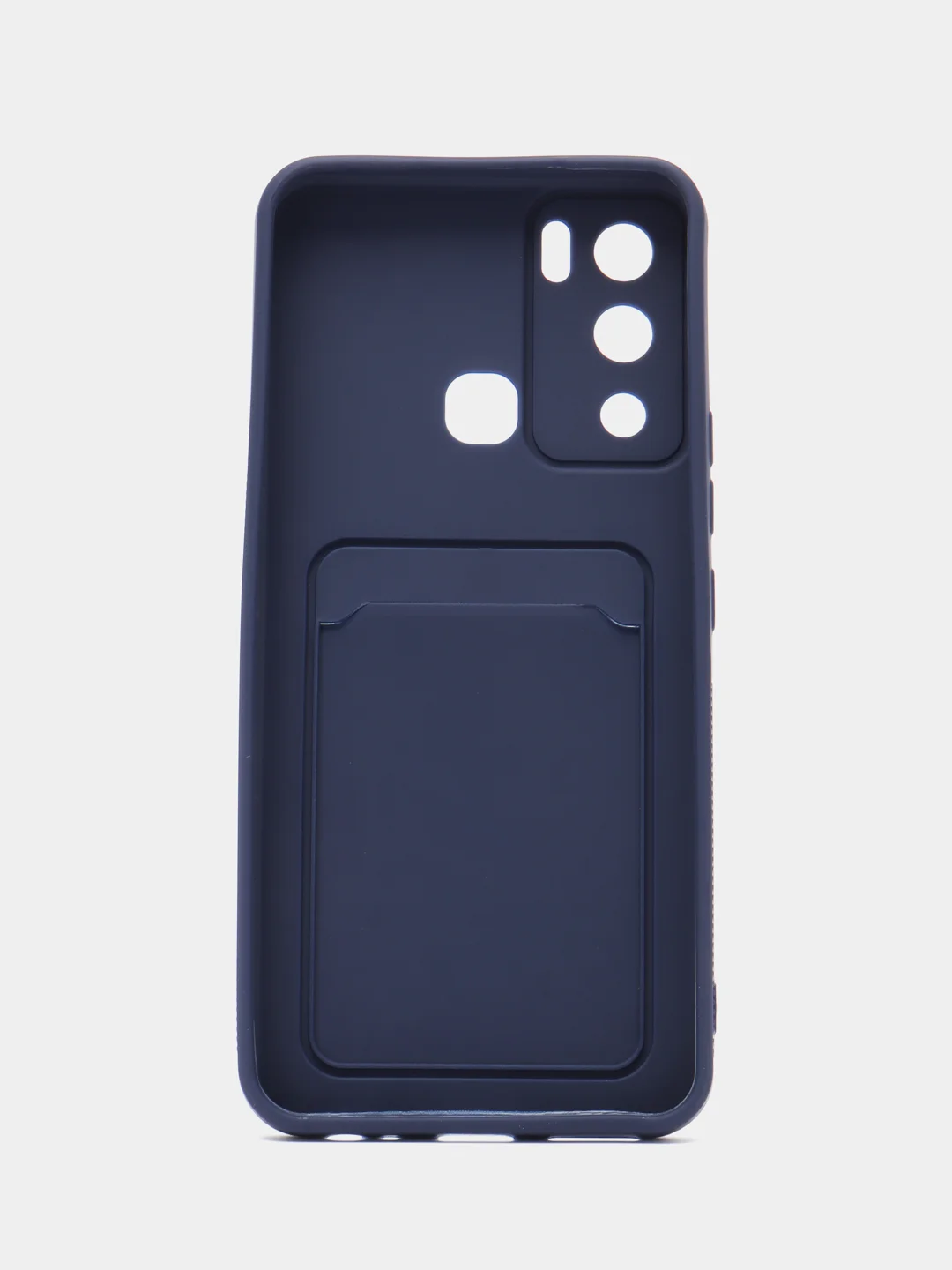 Синий чехол Infinix HOT 12I, с защитой камеры и карманом для пластиковой карты