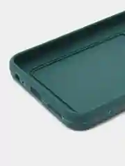 Тёмно-зелёный чехол Infinix HOT 12I, с защитой камеры и карманом для пластиковой карты