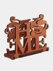 Коричневый салфетница Home, из дерева