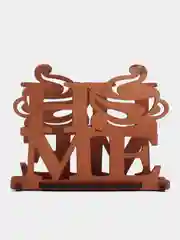 Коричневый салфетница Home, из дерева
