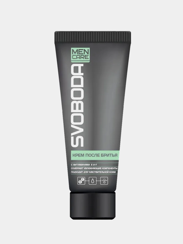 Крем после бритья SVOBODA Men Care, в ламинатной тубе, 80 мл