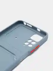 Серый чехол для Redmi Note 11 4G 2022  / NOTE 11S с карманом для  пластиковой карточки