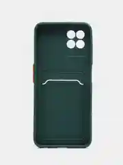 Тёмно-зелёный чехол с отделением для пластиковой карточки REALME 8i