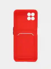 Красный чехол с отделением для пластиковой карточки REALME 8i
