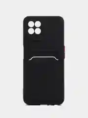 Черный чехол с отделением для пластиковой карточки REALME 8i