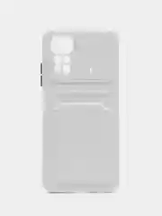 Белый чехол для Redmi Note 11 4G 2022  / NOTE 11S с карманом для  пластиковой карточки