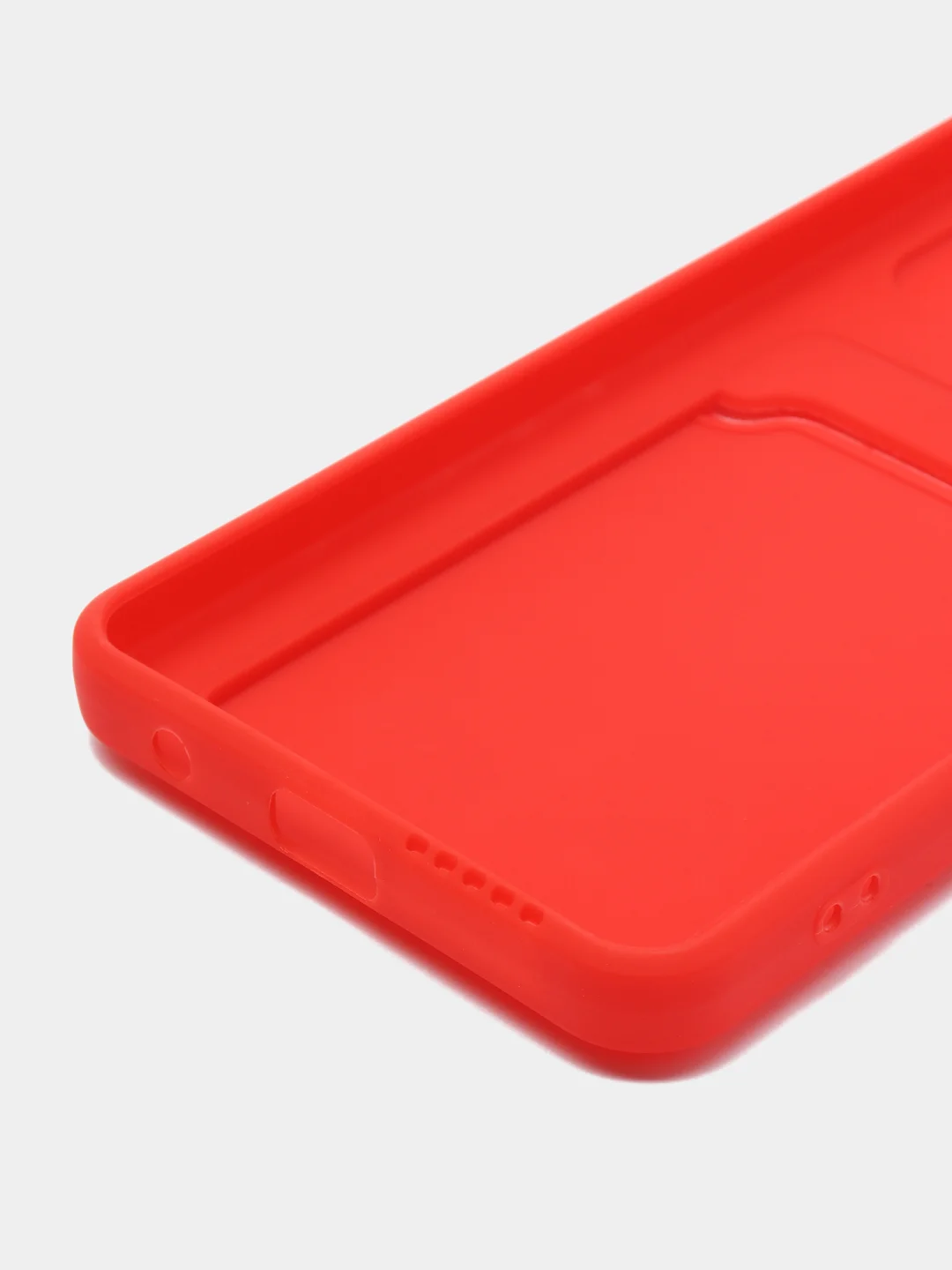 Красный чехол для Redmi Note 11 4G 2022  / NOTE 11S с карманом для  пластиковой карточки