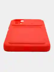 Красный чехол для Redmi Note 11 4G 2022  / NOTE 11S с карманом для  пластиковой карточки