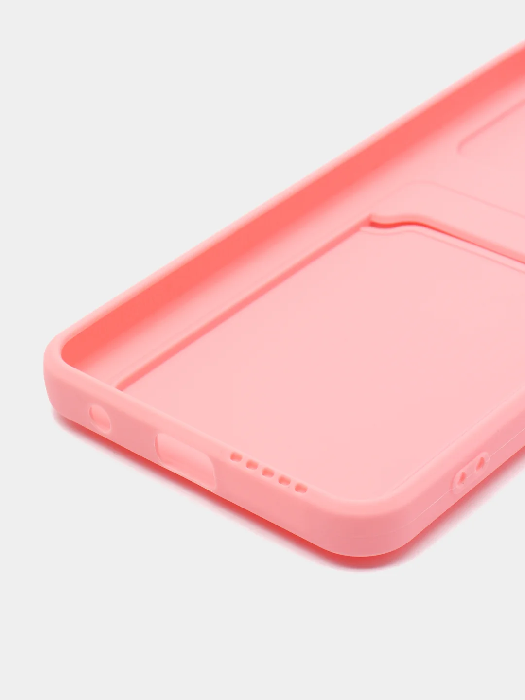 Розовый чехол для Redmi Note 11 4G 2022  / NOTE 11S с карманом для  пластиковой карточки