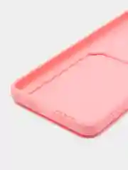 Розовый чехол для Redmi Note 11 4G 2022  / NOTE 11S с карманом для  пластиковой карточки