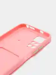 Розовый чехол для Redmi Note 11 4G 2022  / NOTE 11S с карманом для  пластиковой карточки