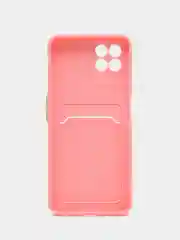 Розовый чехол с отделением для пластиковой карточки REALME 8i