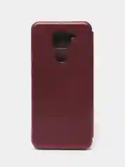 Бордовый чехол книжка Xiaomi Redmi Note 9 / Redmi 10X