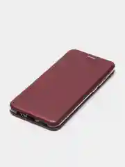 Бордовый чехол книжка Xiaomi Redmi Note 9 / Redmi 10X