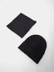 Угольный шапка детская со снудом, хлопковая, унисекс