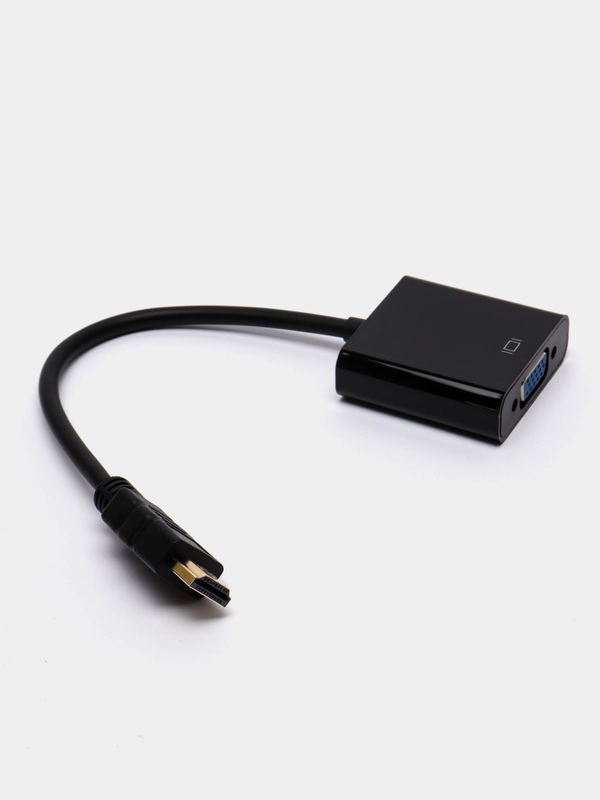 Переходник HDMI VGA адаптер для мониторов, компьютеров, ноутбуков, PC, телевизоров