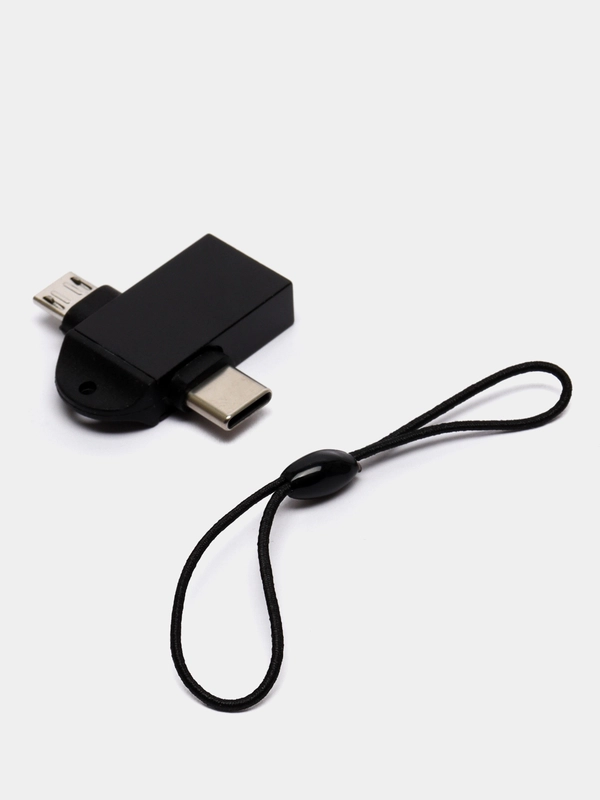 OTG адаптер USB 3.0 к Type-C / Micro USB 2 в 1