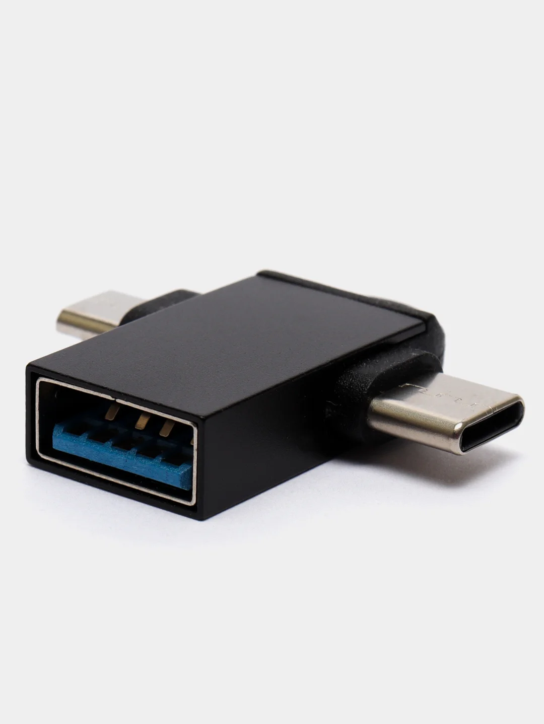 OTG адаптер USB 3.0 к Type-C / Micro USB 2 в 1