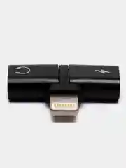 Адаптер-переходник Lightning 2 в 1, для наушников и зарядки iPhone