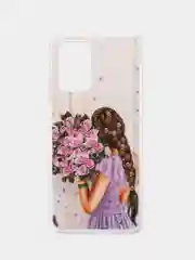Пастельно-коралловый чехол Xiaomi Redmi 10, Сяоми Редми 10 силиконовый с рисунком