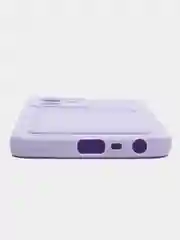 Лавандовый чехол REALME C35 с карманом для карточки, и защитой камеры