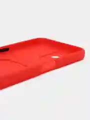Красный чехол REALME C35 с карманом для карточки, и защитой камеры