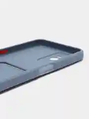Серый чехол REALME C35 с карманом для карточки, и защитой камеры