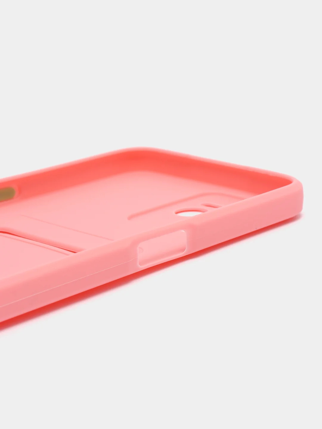 Розовый чехол REALME C35 с карманом для карточки, и защитой камеры