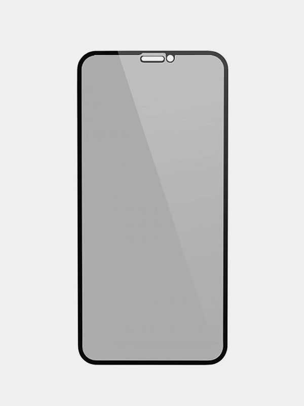 Керамическое защитное стекло-антишпион для iPhone XR/11, 12/12Pro, c закрытием камеры
