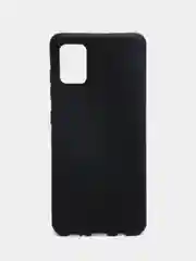 Чехол Samsung Galaxy A51 черный силиконовый (Самсунг Галакси А51)